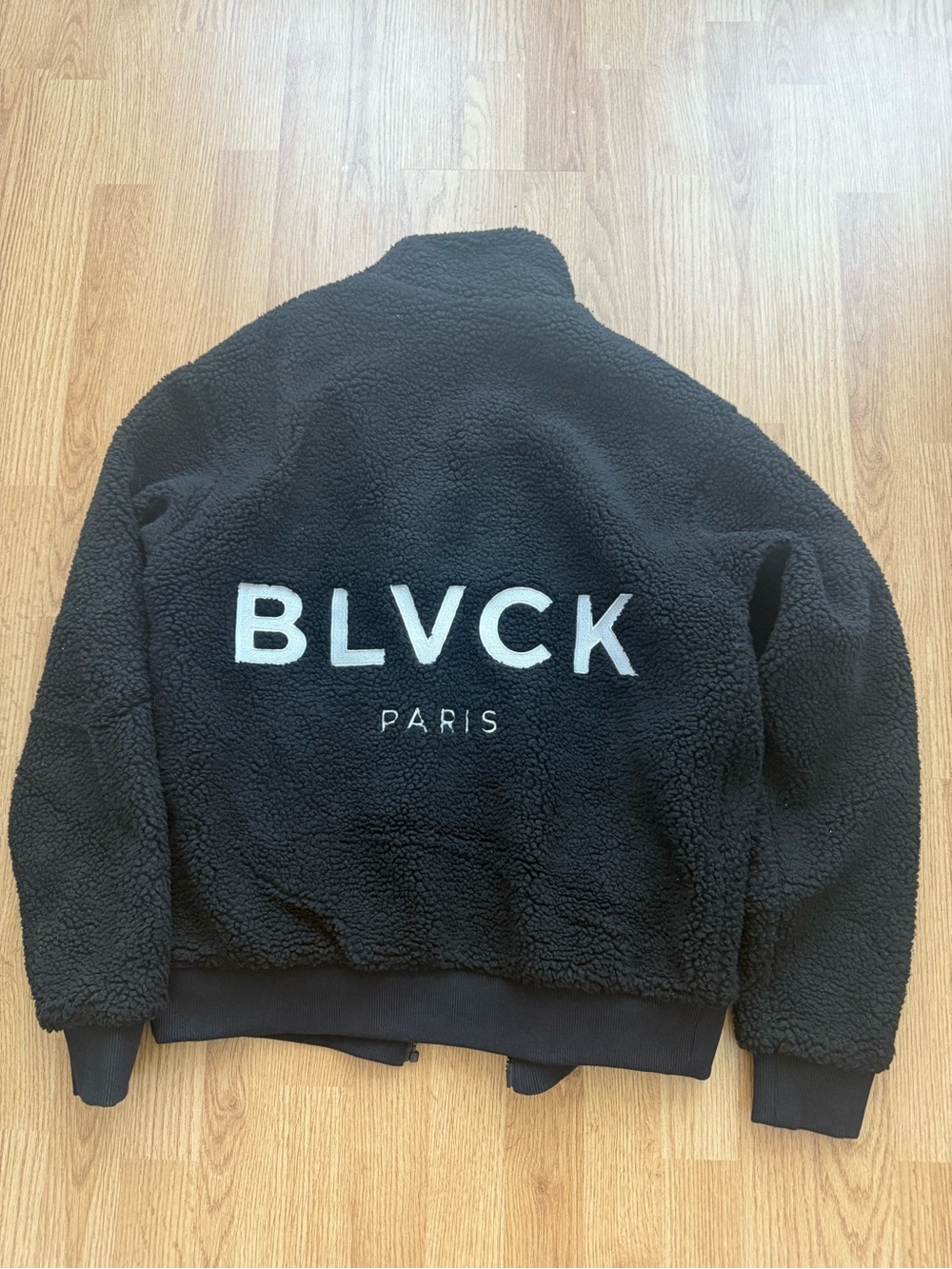 BLVCK Paris monogram fleece jacket